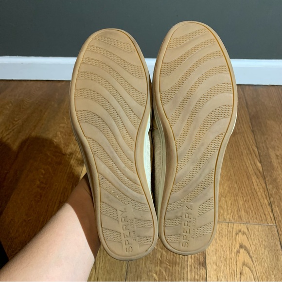 Sperry Jewelfish Lace Leather Shoe Peanut Tan Size 7.5M - Picture 5 of 7